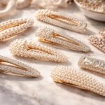 Gyöngyös és köves design hajcsatok különböző stílusokban