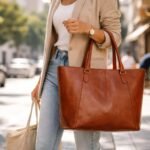 Klasszikus bőrtáska stílusos megoldás a mindennapokhoz.