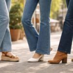 Női lábbelik trapéznadrághoz, különböző stílusok