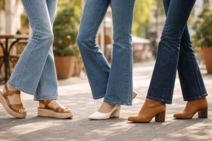 Női lábbelik trapéznadrághoz, különböző stílusok