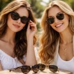 Két nő napszemüvegben, macskaszem és aviator stílusú keretekkel.