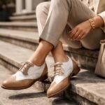 Női oxford cipők elegáns maszkulin stílusú megjelenésben