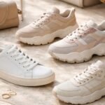 Női sneakerek különböző stílusokban, minimalista és robusztus fazonok