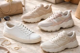 Női sneakerek különböző stílusokban, minimalista és robusztus fazonok