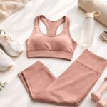 Női sportruházat: funkcionális sportmelltartó és leggings a sporthoz