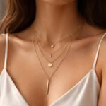 Rétegezett arany nyakláncok elegáns megjelenésben