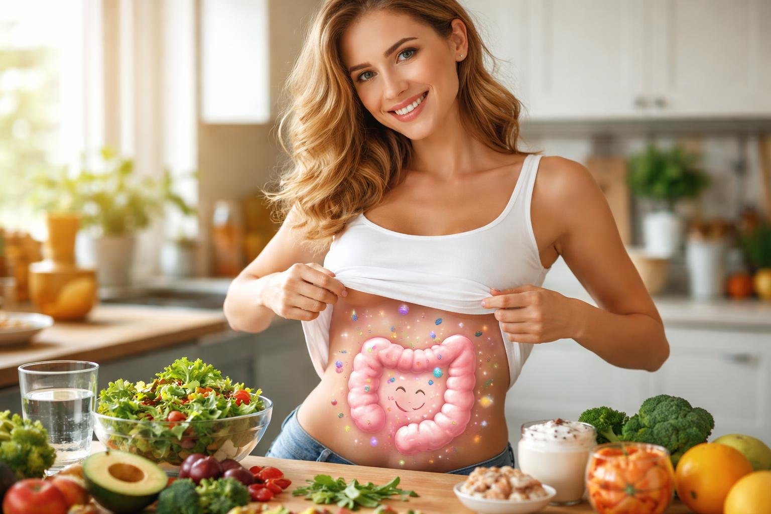 Női bélflóra és egészség, emésztés és táplálkozás