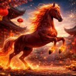 Tűz ló éve kínai asztrológiában, szenvedélyes ló kép
