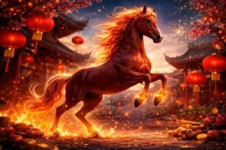 Tűz ló éve kínai asztrológiában, szenvedélyes ló kép