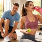 Fiatalok edzés előtt az aktív életmódról szóló cikkhez