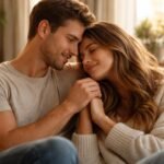 Párkapcsolatban élő fiatalok, akik kifejezik a bizalmat és az intimitást.